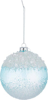 Set da 4 Palline per albero di natale in vetro Innevato Azzurro pendaglio Tinta Unita Ø 10 cm Casa e cucina/Decorazioni per interni/Addobbi e decorazioni per ricorrenze/Decorazioni natalizie/Addobbi e decorazioni/Palle e palline MagiediNatale.it - Altamura, Commerciovirtuoso.it