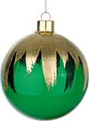 Set da 4 Palline per albero di natale in vetro Paint Verde e Oro pendaglio Tinta Unita Ø 10 cm Casa e cucina/Decorazioni per interni/Addobbi e decorazioni per ricorrenze/Decorazioni natalizie/Addobbi e decorazioni/Palle e palline MagiediNatale.it - Altamura, Commerciovirtuoso.it