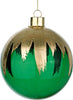 Set da 4 Palline per albero di natale in vetro Paint Verde e Oro pendaglio Tinta Unita Ø 10 cm Casa e cucina/Decorazioni per interni/Addobbi e decorazioni per ricorrenze/Decorazioni natalizie/Addobbi e decorazioni/Palle e palline MagiediNatale.it - Altamura, Commerciovirtuoso.it