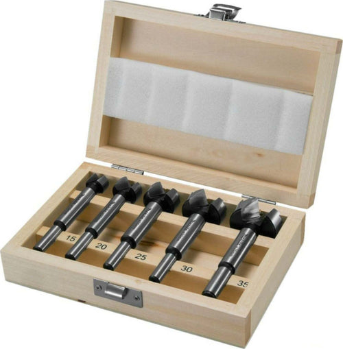 Set da 5 pezzi di punte a fresa con gambo di Ø 8 mm in cassetta di legno Fai da te/Utensili elettrici e a mano/Utensili elettrici/Frese verticali La Zappa - Altamura, Commerciovirtuoso.it