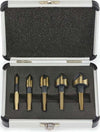 Set da 5 pezzi di punte a fresa in acciaio hss in cassetta di alluminio Fai da te/Utensili elettrici e a mano/Utensili elettrici/Frese verticali La Zappa - Altamura, Commerciovirtuoso.it