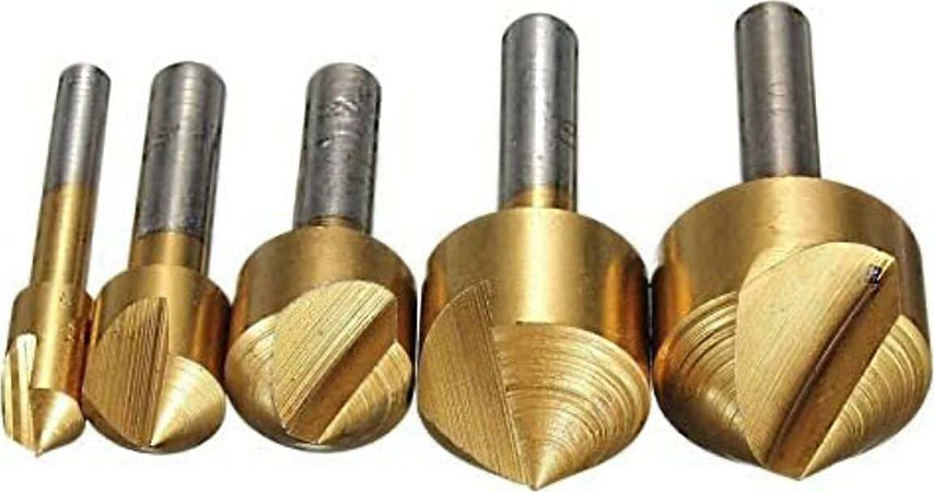 Set da 5 pezzi di punte a fresa in acciaio hss in cassetta di alluminio Fai da te/Utensili elettrici e a mano/Utensili elettrici/Frese verticali La Zappa - Altamura, Commerciovirtuoso.it