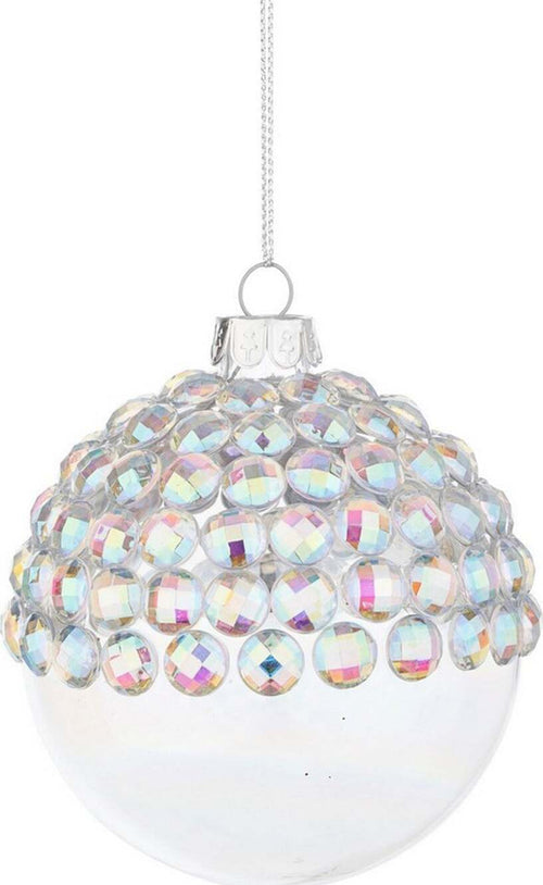 Set da 6 Palline per albero di natale in vetro Jewel Iridescente pendaglio Tinta Unita Ø 8 cm Casa e cucina/Decorazioni per interni/Addobbi e decorazioni per ricorrenze/Decorazioni natalizie/Addobbi e decorazioni/Palle e palline MagiediNatale.it - Altamura, Commerciovirtuoso.it