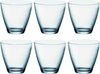 Set-Da-6-Pezzi-Bicchieri-In-Vetro-Bicchiere-Per-Acqua-Vino-Bibite-Blu-26-Cl