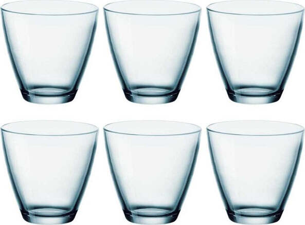 Set-Da-6-Pezzi-Bicchieri-In-Vetro-Bicchiere-Per-Acqua-Vino-Bibite-Blu-26-Cl