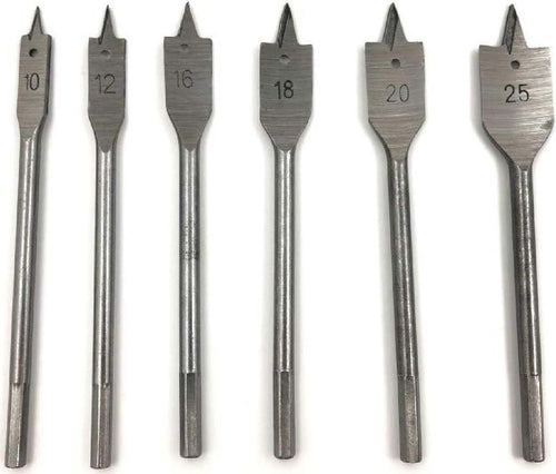 Set da 6 pezzi di mecchie per trapano in acciaio progettate per forare legno Fai da te/Utensili elettrici e a mano/Utensili elettrici/Frese verticali La Zappa - Altamura, Commerciovirtuoso.it