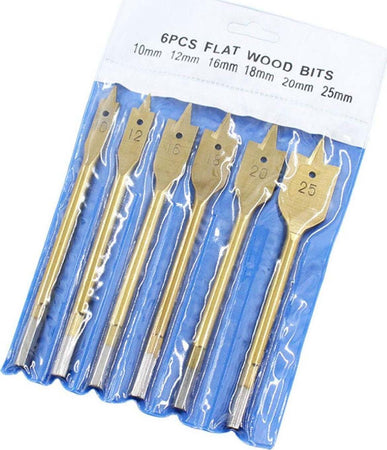 Set da 6 pezzi di mecchie per trapano in acciaio progettate per forare legno Fai da te/Utensili elettrici e a mano/Utensili elettrici/Frese verticali La Zappa - Altamura, Commerciovirtuoso.it