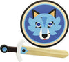 Set Da Cavaliere Spada E Scudo in Legno Gioco per Bambini Travestimento Gioco Simbolico Cavalieri Scudo Decorato E Spada Leggeri Con Decorazione Lupo Leone O Drago Giochi e giocattoli/Giochi d'imitazione e accessori di travestimento/Accessori per travestimento/Armi giocattolo/Scudi Papau - Giammoro, Commerciovirtuoso.it