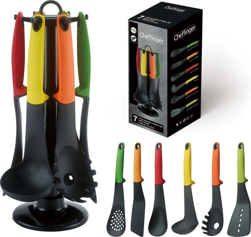 Set Da Cucina 7 Pezzi Mestolo Spatola Cucchiaio Spaghetti Schiumaiola Siviera Cucina > Accessori cucina Trade Shop italia - Napoli, Commerciovirtuoso.it