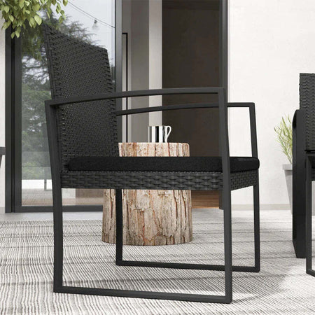 Set-da-Giardino-3-Pezzi-con-2-Sedie-con-Cuscini-e-Tavolino-con-Piano-in-Vetro,-Effetto-Rattan-Nero-84G-320V00BK