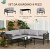 Set-da-Giardino-4-Pezzi-con-2-Divanetti,-Poltrona-Angolare-e-Tavolino-da-Caffè-in-Vetro-Temperato-84G-049V00LG