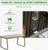 Set-da-Giardino-4-Pezzi-con-2-Sedie,-1-Divanetto-e-1-Tavolino-da-Caffè,-Kaki-84B-935