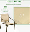 Set-da-Giardino-4-Pezzi-con-2-Sedie,-1-Divanetto-e-1-Tavolino-da-Caffè,-Kaki-84B-935