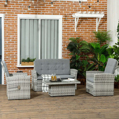 Set-da-Giardino-4pz-in-Rattan-Grigio-con-Tavolo-ad-Altezza-Regolabile,-2-Poltrone-Reclinabili-e-Divano-2-Posti--860-276V00LR