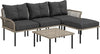Set-da-Giardino-5-Pezzi-in-Rattan-con-2-Sedie-Laterali,-Sedia-Centrale-e-2-Sgabelli/Tavolini-da-Caffè-860-306V00GY
