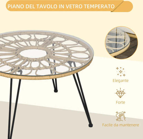 Set-da-Giardino-5-Pezzi-in-Rattan-con-Tavolo-Rotondo-Ø82x50-cm-e-4-Sedie-72x72x75-cm-con-Cuscini-867-171V00BG