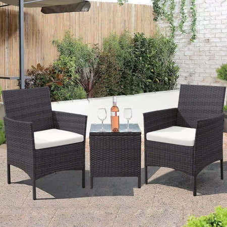 Set-da-Giardino-Grigio-Scuro-2-Poltrone-1-Tavolino-Rattan-Esterno-Cuscini-Beige