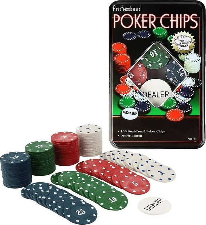 Poker Chips Gettoni Plastica ABS 100 Fiches Poker In Plastica - Gettoni Poker Chips Gettoni Plastica ABS 100 Fiches Poker In Plastica - Gettoni