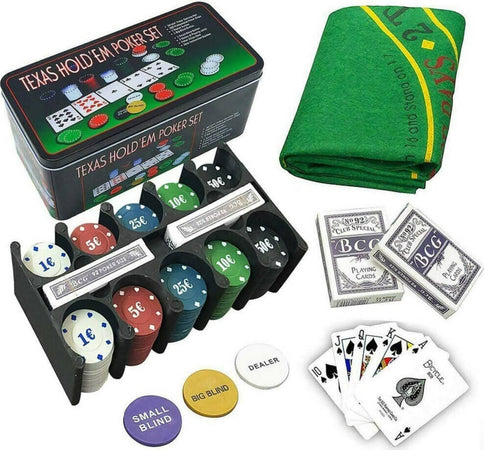 Set-da-poker-professionale-200-fiches-2-mazzi-di-carte-da-gioco-1-tappeto-da-gioco-e-scatola-in-metallo