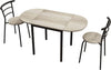 Set-da-Pranzo-3-Pezzi-con-2-Sedie-e-1-Tavolo-da-Pranzo-Ovale-in-MDF-e-Acciaio-per-Spazi-Limitati-UH7835-644UH7