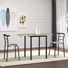 Set-da-Pranzo-3-Pezzi-con-2-Sedie-e-1-Tavolo-da-Pranzo-Ovale-in-MDF-e-Acciaio-per-Spazi-Limitati-UH7835-644UH7