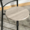Set-da-Pranzo-3-Pezzi-con-2-Sedie-e-1-Tavolo-da-Pranzo-Ovale-in-MDF-e-Acciaio-per-Spazi-Limitati-UH7835-644UH7