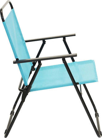 Set-da-Pranzo-6-Pezzi-per-Giardino-con-Ombrellone-e-4-Sedie-Pieghevoli-Celeste