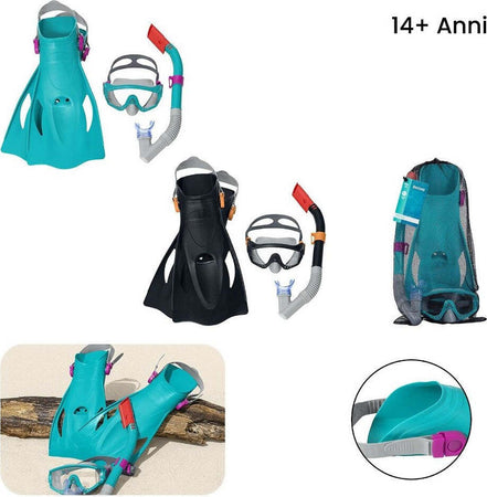 Set Da Snorkeling Meridian Maschera Boccaglio Pinne 14+ Anni 2 Colori Ass 25020 Sport e tempo libero/Attività ricreative all'aperto/Sport acquatici/Immersione e Snorkeling/Maschere Trade Shop italia - Napoli, Commerciovirtuoso.it