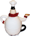 Set Da Tè 1 persona Teiera Con Tazza Abbinata Lorenzon in Ceramica Dipinta Raffigurante Un Cuoco Idea Regalo Casa e cucina/Tè e caffè/Accessori da tè/Set da tè per una persona Ideart - Valdilana, Commerciovirtuoso.it