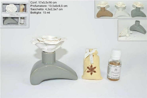 Set Deoambiente Vaniglia 15ml Con Profumatore Ceramica Idea Regalo 3col Ca006555 Casa e cucina/Decorazioni per interni/Profumazione ambiente/Diffusori di oli essenziali Trade Shop italia - Napoli, Commerciovirtuoso.it