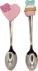 Set di 2 cucchiaini in argilla polimerica cuore e cupcake con fiocco Casa e cucina/Stoviglie/Posate/Cucchiai e cucchiaini/Cucchiai speciali/Cucchiaini da caffè Led Mall Home - Napoli, Commerciovirtuoso.it