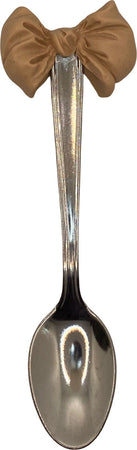 Set di 2 cucchiaini in argilla polimerica donuts e fiocco beige chiaro scuro Casa e cucina/Stoviglie/Posate/Cucchiai e cucchiaini/Cucchiai speciali/Cucchiaini da caffè Led Mall Home - Napoli, Commerciovirtuoso.it