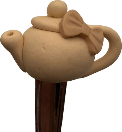 Set di 2 cucchiaini in argilla polimerica teiera e fiocco beige Casa e cucina/Stoviglie/Posate/Cucchiai e cucchiaini/Cucchiai speciali/Cucchiaini da caffè Led Mall Home - Napoli, Commerciovirtuoso.it
