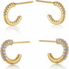 Set Di 2 Piccoli Orecchini Donna A Cerchio Hoops 1 Cm Orecchini Ipoallergenici Senza Nichel Lavorati A Mano Da Donna Moda/Donna/Gioielli/Orecchini MesmerizeD - Porto Sant’Elpidio, Commerciovirtuoso.it