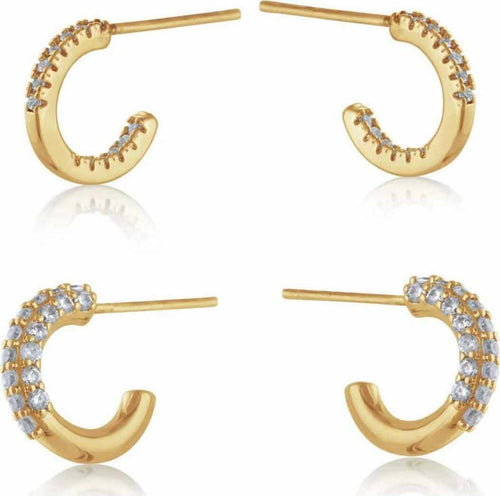 Set Di 2 Piccoli Orecchini Donna A Cerchio Hoops 1 Cm Orecchini Ipoallergenici Senza Nichel Lavorati A Mano Da Donna Moda/Donna/Gioielli/Orecchini MesmerizeD - Porto Sant’Elpidio, Commerciovirtuoso.it