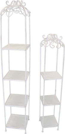 set-di-2-scaffali-stile-provenzale-in-ferro-verniciato-Bianco-Milani-Home