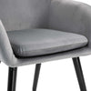 Set-di-2-Sedie-per-Sala-da-Pranzo-con-Braccioli-Imbottite-e-in-Velluto,-54x56x74cm,-Grigio-HY7835-140GYHY7