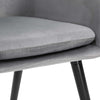 Set-di-2-Sedie-per-Sala-da-Pranzo-con-Braccioli-Imbottite-e-in-Velluto,-54x56x74cm,-Grigio-HY7835-140GYHY7