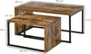 Set-di-2-Tavolini-da-Salotto-Impilabili-e-Salvaspazio-in-Stile-Industriale,-Legno-MDF-e-Metallo,-Marrone-e-Nero-CF9839-082CF9