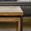 Set-di-2-Tavolini-da-Salotto-Impilabili-e-Salvaspazio-in-Stile-Industriale,-Legno-MDF-e-Metallo,-Marrone-e-Nero-CF9839-082CF9