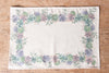 Set di 2 tovagliette americane colazione coppia tovagliette 35 X 50 CM in misto lino stampa floreale fiori  morbide resistenti eleganti made in italy SUCCULENTE