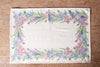 Set di 2 tovagliette americane colazione coppia tovagliette 35 X 50 CM in misto lino stampa floreale fiori  morbide resistenti eleganti made in italy FIORI DI CAMPO