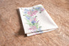Set di 2 tovagliette americane colazione coppia tovagliette 35 X 50 CM in misto lino stampa floreale fiori  morbide resistenti eleganti made in italy FIORI DI CAMPO