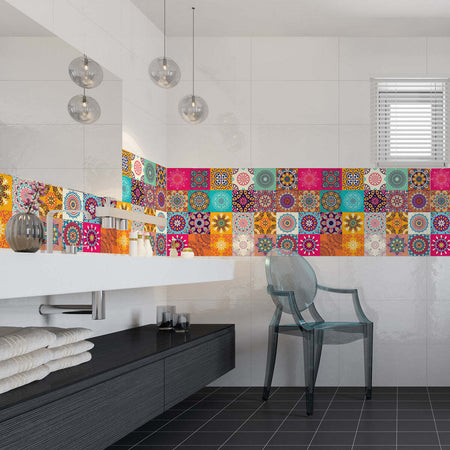 Set di 24 adesivi murali Mosaico Clarissa, 15 × 15 cm Ambiance Casa e cucina/Decorazioni per interni/Accessori decorativi/Sticker decorativi/Adesivi e murali da parete/Adesivi da parete Scontolo.net - Potenza, Commerciovirtuoso.it