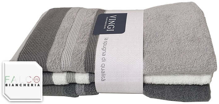 Set di 3 Asciugamani Ospiti Vingi Multicolor