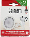 Set di 3 Guarnizioni e 1 Portafiltro a 2 Tazze Moka Bialetti