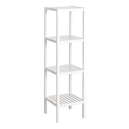 Mobiletto multiuso con ripiani scaffale moderno in legno Bianco