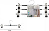 Set Di 3 Pz Grucce Gruccia In Metallo Nera Con Clip 31cm Vestiti Pantaloni 67620 Casa, arredamento e bricolage > Soluzioni salvaspazio > Organizer per Armadi Trade Shop italia - Napoli, Commerciovirtuoso.it