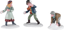 Set di 3 statuette bambini che giocano con la neve decorazione natalizia per presepe villaggio di Natale Casa e cucina/Decorazioni per interni/Addobbi e decorazioni per ricorrenze/Decorazioni natalizie/Oggettistica MagiediNatale.it - Altamura, Commerciovirtuoso.it