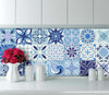 Set di 30 adesivi murali Mosaico cementine blu, 10 × 10 cm 0363 Ambiance Casa e cucina/Decorazioni per interni/Accessori decorativi/Sticker decorativi/Adesivi e murali da parete/Adesivi da parete Scontolo.net - Potenza, Commerciovirtuoso.it